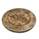 Gorgeous Mid 19th Century New England Lathe Turned Round Dough/Bread Board with Marble-like Surface