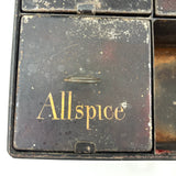 C. 1880s Spice Box with Hand-lettered--and Spice Filled!--Tin Canisters