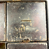 C. 1880s Spice Box with Hand-lettered--and Spice Filled!--Tin Canisters