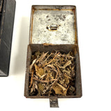 C. 1880s Spice Box with Hand-lettered--and Spice Filled!--Tin Canisters