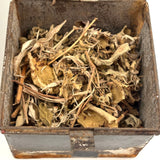 C. 1880s Spice Box with Hand-lettered--and Spice Filled!--Tin Canisters