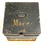 C. 1880s Spice Box with Hand-lettered--and Spice Filled!--Tin Canisters