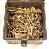 C. 1880s Spice Box with Hand-lettered--and Spice Filled!--Tin Canisters