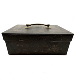 C. 1880s Spice Box with Hand-lettered--and Spice Filled!--Tin Canisters