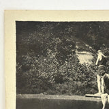 Diver on the Plank with Dock Sitters and on Swimmer Below, Sweet Old Snapshot