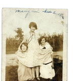 Mary and Her Buddies, Charming and Much Handled Old Snapshot