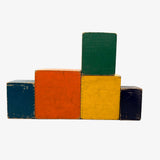 Excellent Old Painted Wood Nesting / Stacking Box Set with Jointed Corners, Beautifully Aged