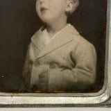 Beatific Young Boy in Suit with Eyes Closed, 1940s Photomatic, Chicago