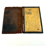 Raymond Till, Accounting Dept, Boston Navy Yard Early Photo ID Pass in Leather Sleeve