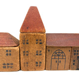 Sweet Old Partial Set of Modular House and Roof Blocks with A Few Hand-Drawn Additions