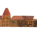 Sweet Old Partial Set of Modular House and Roof Blocks with A Few Hand-Drawn Additions
