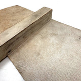 Men Working, c. 1940s Hand-painted Hardboard Sign on Wooden Post