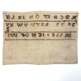 Salle Jessup, 1791 Small Alphabet Sampler with Staccato Rhythm