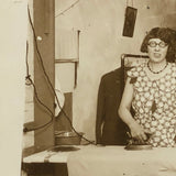 Ironing and Pressing at the Neptune Valet Shop, c. 1930s Large Snapshot Photo