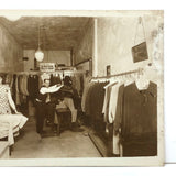 Ironing and Pressing at the Neptune Valet Shop, c. 1930s Large Snapshot Photo