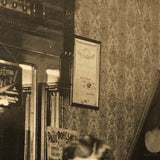 Bottoms Up, Fabulous c. 1900 Mounted Photo of Three Generations in Tavern