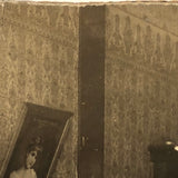 Bottoms Up, Fabulous c. 1900 Mounted Photo of Three Generations in Tavern