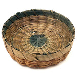 Sweet Little Antique Penobscot Splint Ash and Sweetgrass Basket, Low and Round