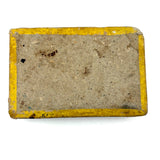 C. 1830 Folk Art Forget me Not Box with Stencil Painted Velvet Top and Fabulous Interior Mirror