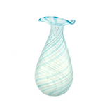 Light as a Feather Small Hand-blown, Presumed Murano Latticino Glass Vessel