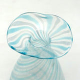 Light as a Feather Small Hand-blown, Presumed Murano Latticino Glass Vessel