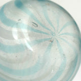 Light as a Feather Small Hand-blown, Presumed Murano Latticino Glass Vessel