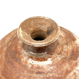Earthy, Beautifully Crafted 20th Century Studio Pottery Bottle with Wax Resist Decoration