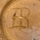 Earthy, Beautifully Crafted 20th Century Studio Pottery Bottle with Wax Resist Decoration