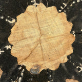 Most Wonderful 19th C. Miniature Penny Rug/Candle Mat with Hearts Everywhere