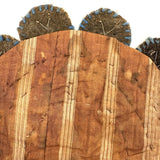 Most Wonderful 19th C. Miniature Penny Rug/Candle Mat with Hearts Everywhere