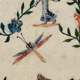 Semeuse with Flowers, Vines and Dragonfly, Amazing 1915 French Stamp Collage Post Card