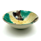 Lovely Vintage Mexican Drip Ware Folk Pottery Bowl