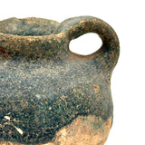 Ancient Persian Seljuk Blue/Turquoise Glazed Terracotta Oil Lamp, c. 10th to 12th Century AD