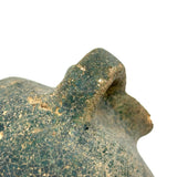 Ancient Persian Seljuk Blue/Turquoise Glazed Terracotta Oil Lamp, c. 10th to 12th Century AD