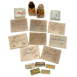 Lot of Antique German Powder Paint Pigments, Lustre Paint Blocks and More