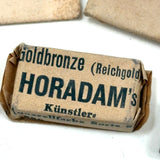 Lot of Antique German Powder Paint Pigments, Lustre Paint Blocks and More