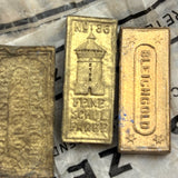 Lot of Antique German Powder Paint Pigments, Lustre Paint Blocks and More