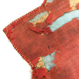 Two Birds on a Basket, Beautiful Antique Iroquois Beadwork Star