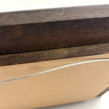 SOLD Charming 19th Century Sandpaper Drawing with Man, Cow and Fantasy Castle, Period Frame