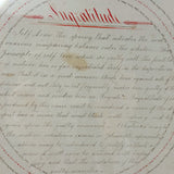 Viva La Plume! Rhoda Goodrich's Early 19th Century Red and Black Ink Penmanship Sampler