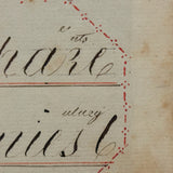 Viva La Plume! Rhoda Goodrich's Early 19th Century Red and Black Ink Penmanship Sampler