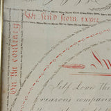 Viva La Plume! Rhoda Goodrich's Early 19th Century Red and Black Ink Penmanship Sampler