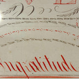 Viva La Plume! Rhoda Goodrich's Early 19th Century Red and Black Ink Penmanship Sampler