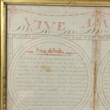 Viva La Plume! Rhoda Goodrich's Early 19th Century Red and Black Ink Penmanship Sampler