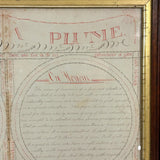 Viva La Plume! Rhoda Goodrich's Early 19th Century Red and Black Ink Penmanship Sampler