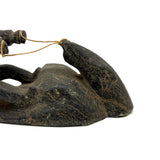 Striking and Sensitive Inuit Stone Carving of Man and Seal with Sinew Reins (Shoulder Repair)