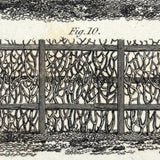 Fences (Agriculture), Striking and Poignant c. 1820 Engraving, Abraham Rees, London