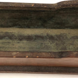 Lovely Old Miniature Folk Art Crib with Curious Copper Lining