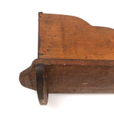 Lovely Old Miniature Folk Art Crib with Curious Copper Lining