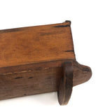 Lovely Old Miniature Folk Art Crib with Curious Copper Lining